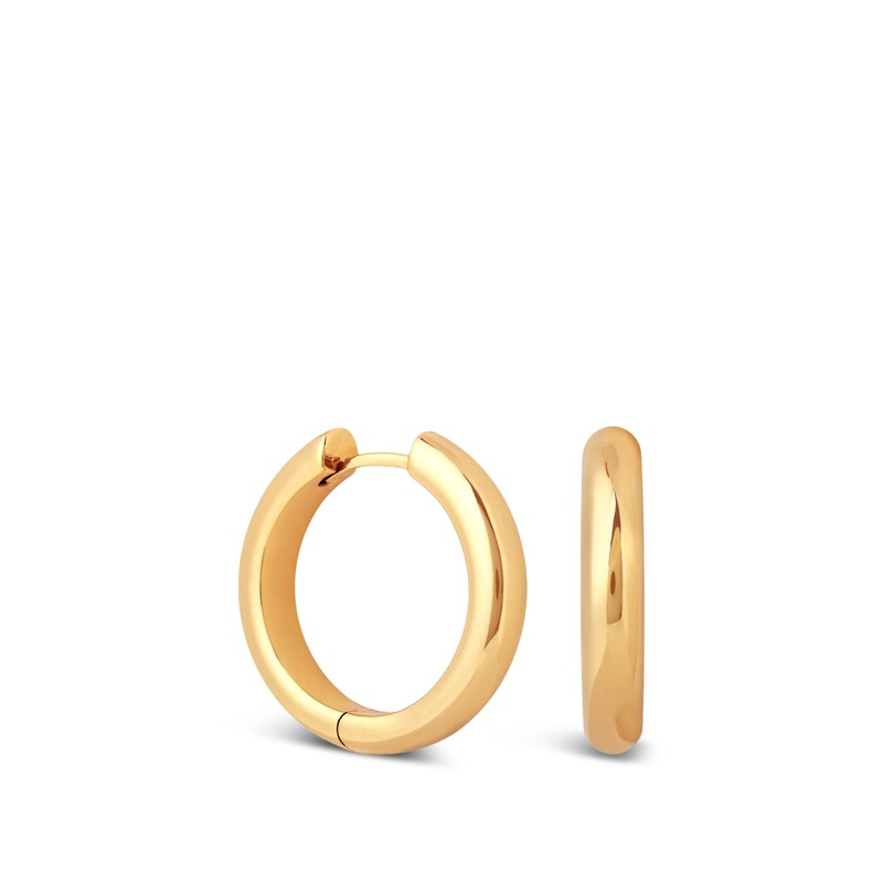 Bold Large Hoops in Gold