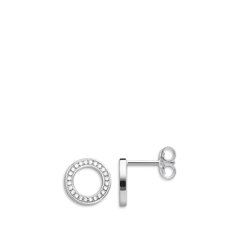 Circle Stud Earrings