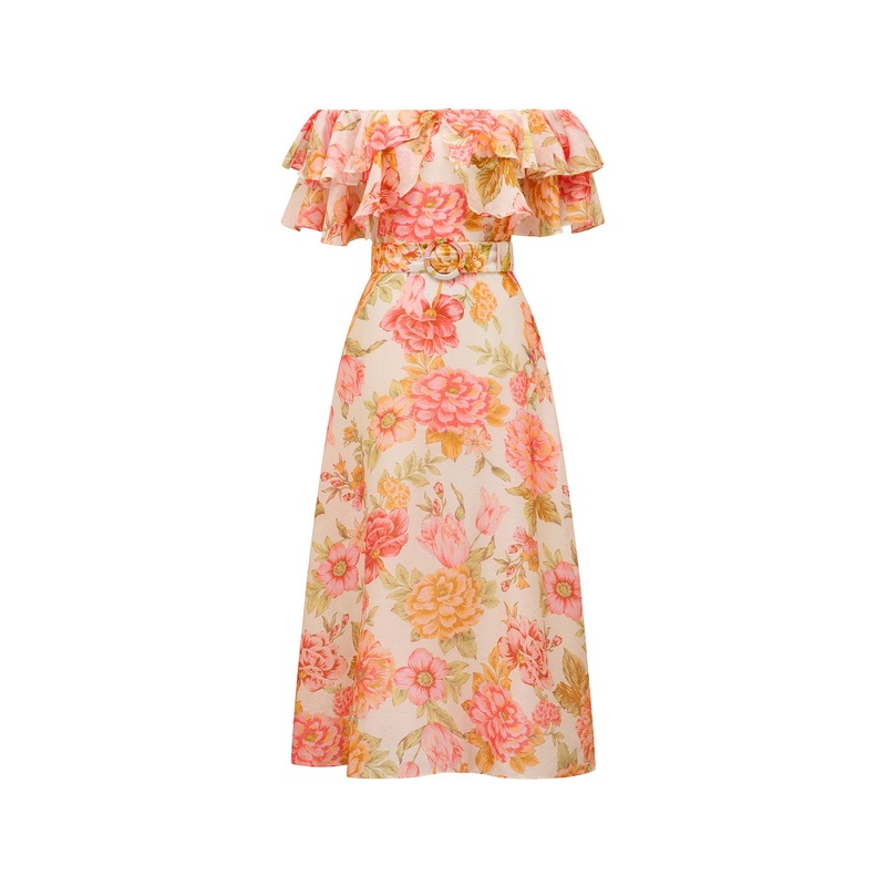 Jemima Ruffle Midi Dress