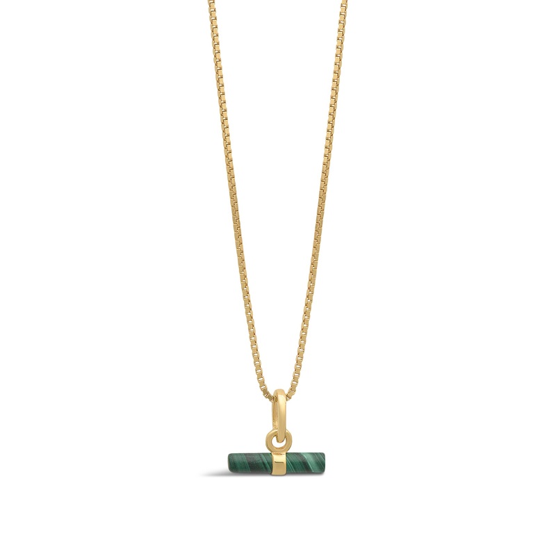 Mini Malachite T-Bar Necklace