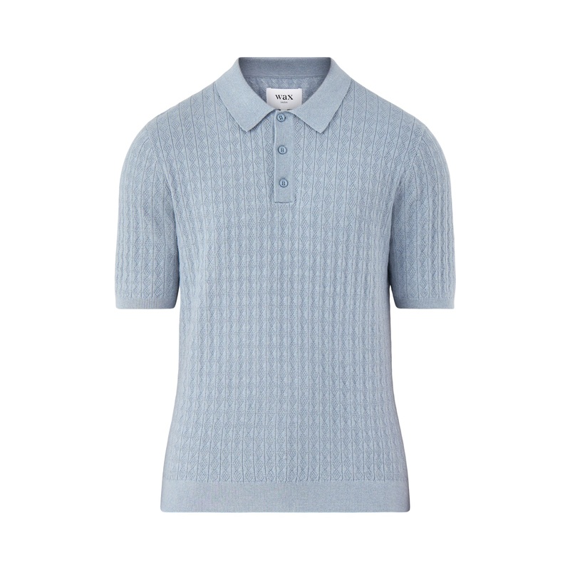 Naples Diamond Stripe Knitted Polo