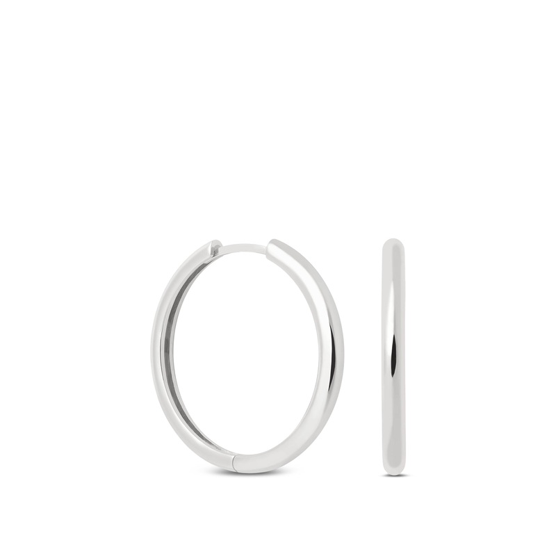 Simple Hinge Large Hoops