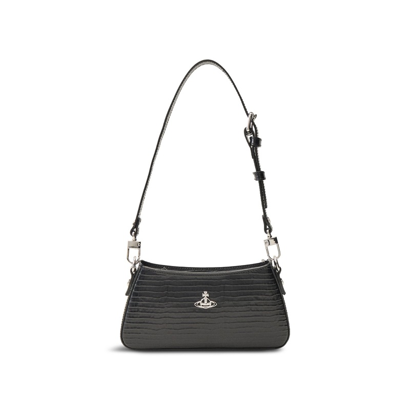 Tasha Mini Croc Embossed Shoulder Phone Bag