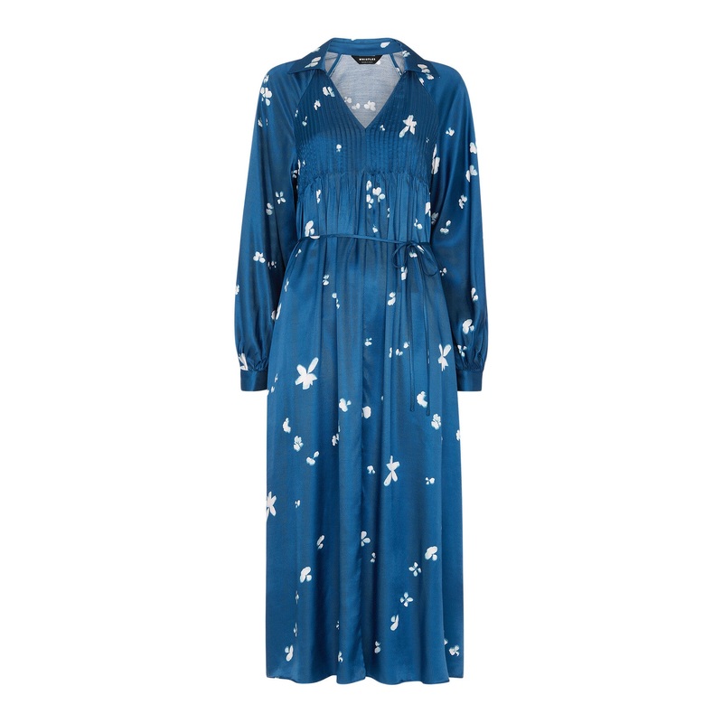 Blue/Multi Sun Bleached Floral Dress