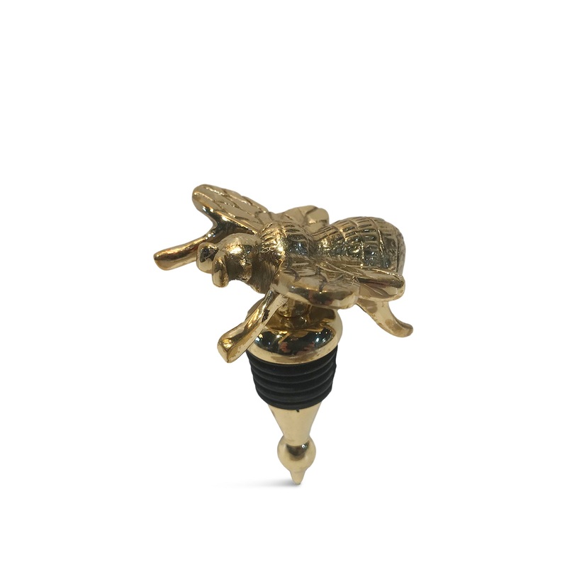 Brass Bee Bottle Stopper