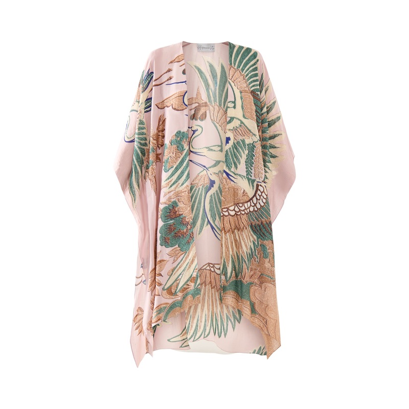 Crane Plaster Pink Throw