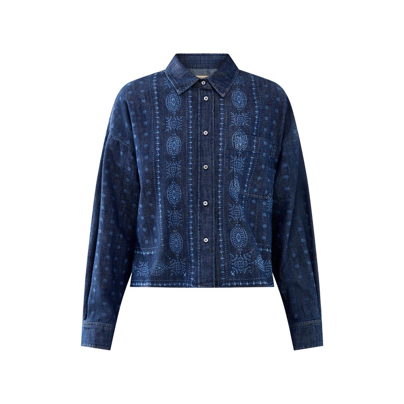 Weekend Giochi Denim Printed Shirt
