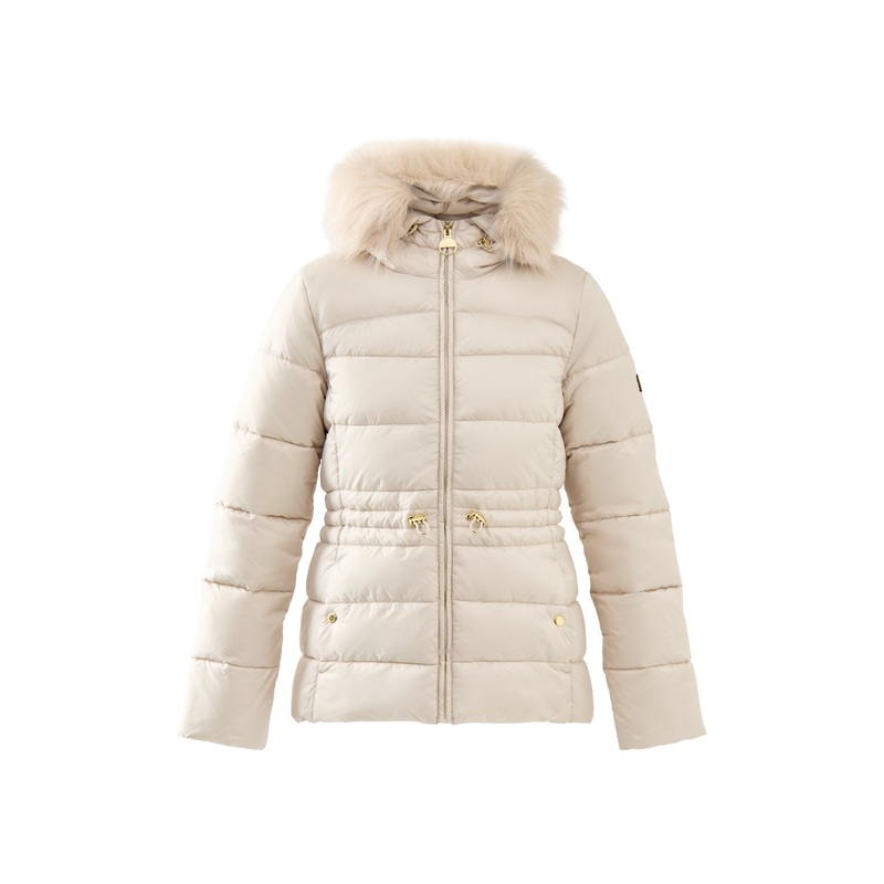 Womens Barbour International Cher Puffer Jacket Beige