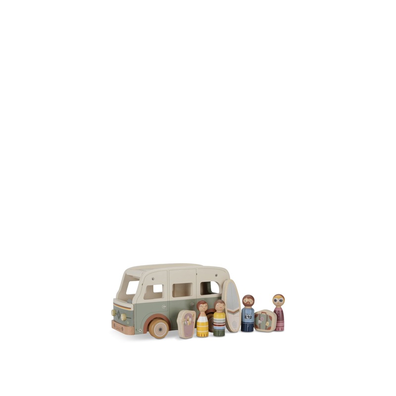 Wooden Vintage Campervan Toy Set