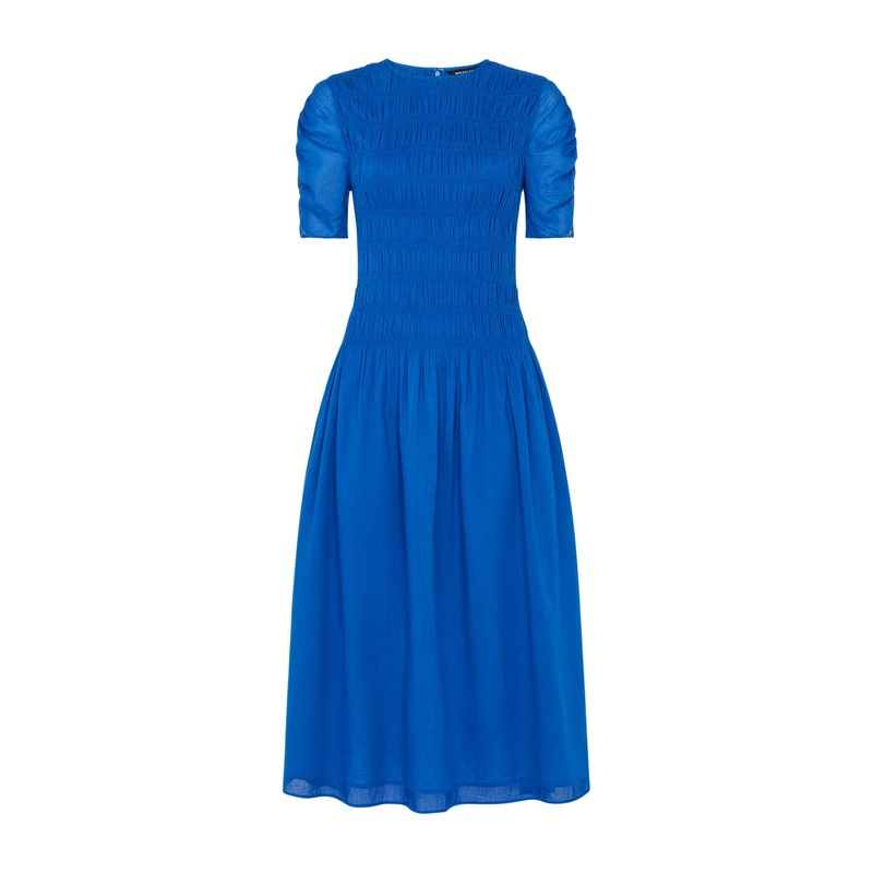 Blue Avery Smocked Dress