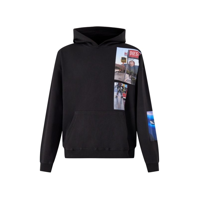 Cotton Black S-Boxt-Hood-T6 Hoodie