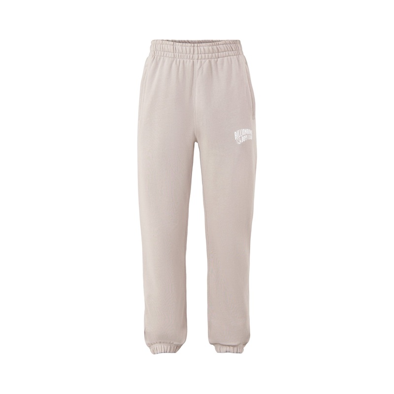 Flat Grey Cotton Small Arch Logo Sweatpants