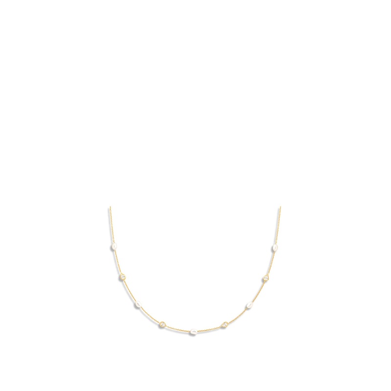 Gold Molten Charm Necklace