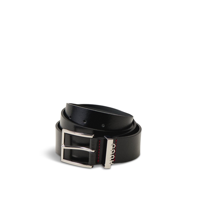 Leather Black Geek Belt