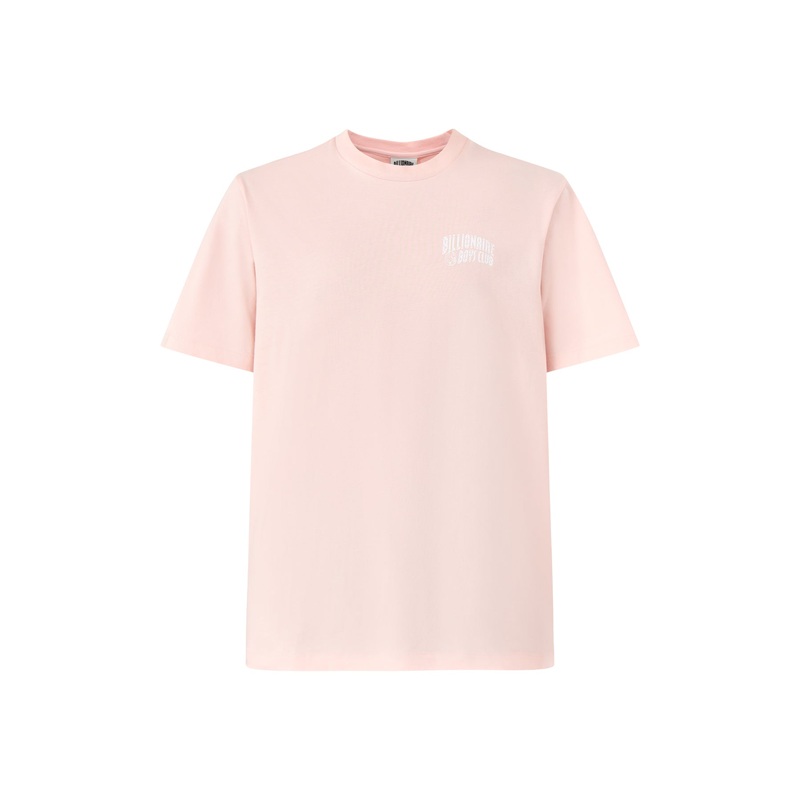 Pink Cotton Small Arch Logo T-Shirt