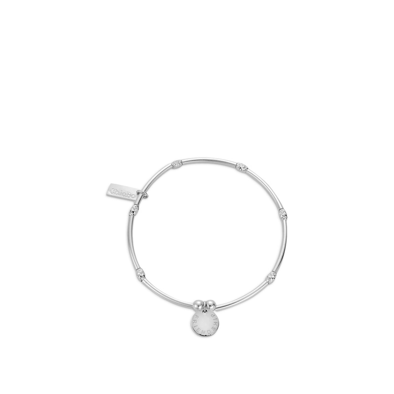 Silver Mini Sparkle Friendship Bracelet Charm
