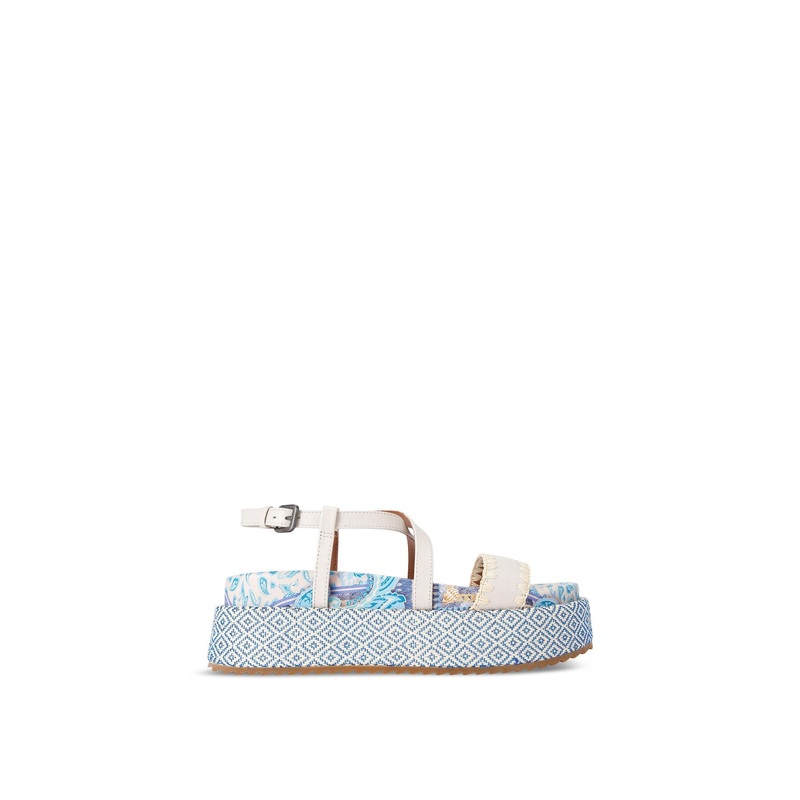 Chelsea Flatform Sandals Blue Pale Combination
