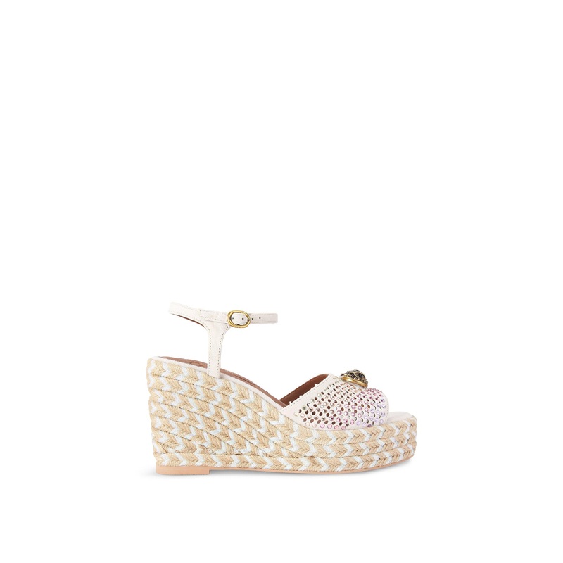 Chelsea Wedge Sandals Bone Combination