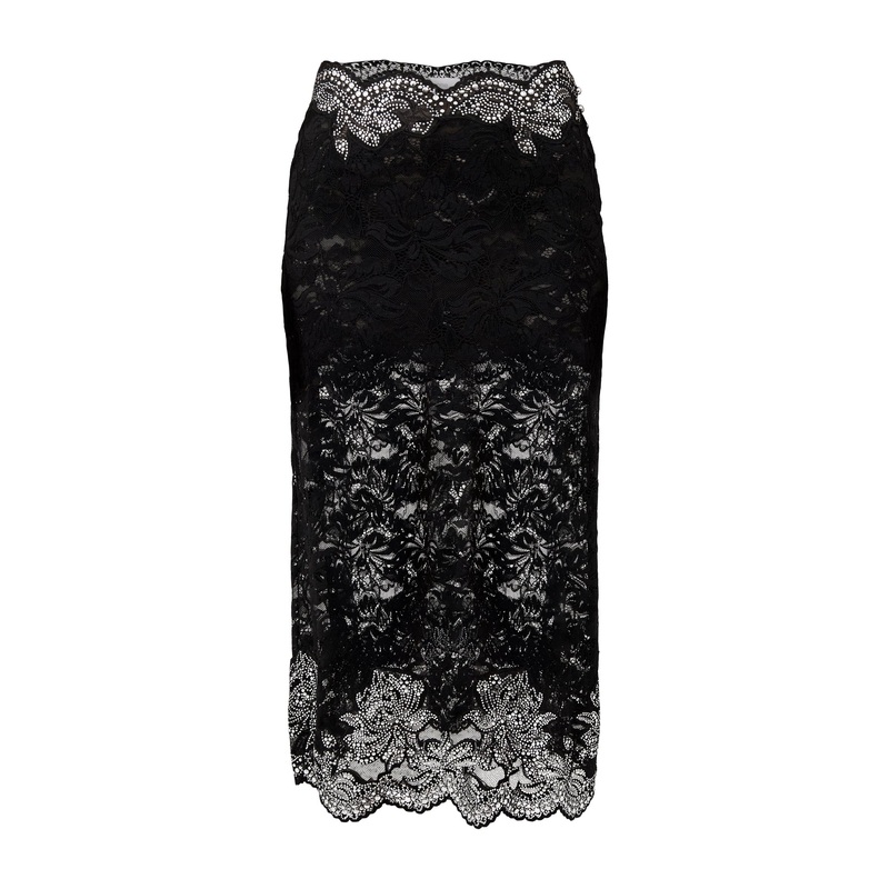 Jupe Midi Lace Skirt