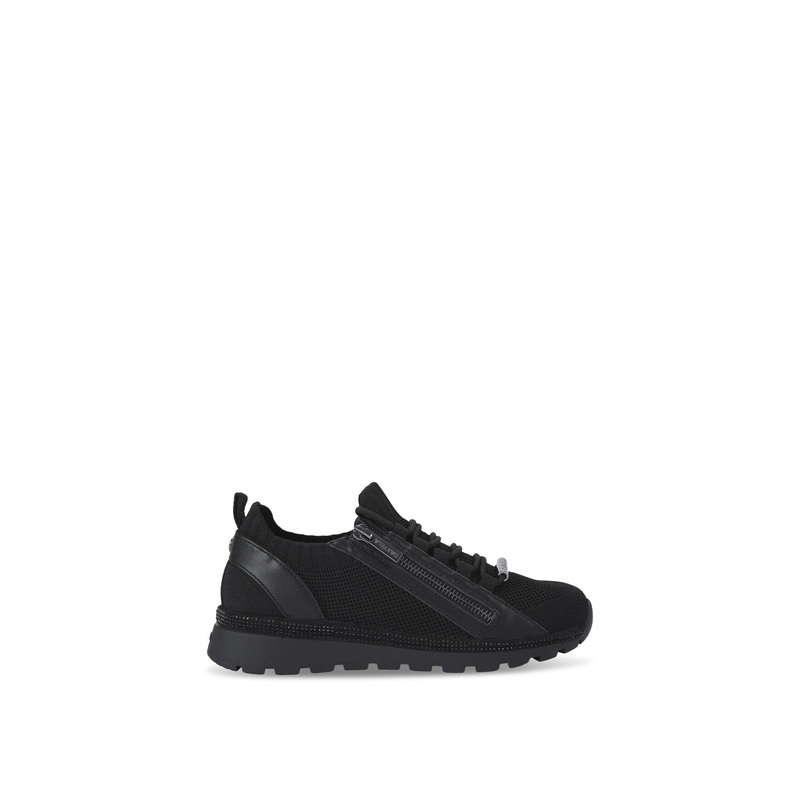 Pace Zip Knit Trainers Black