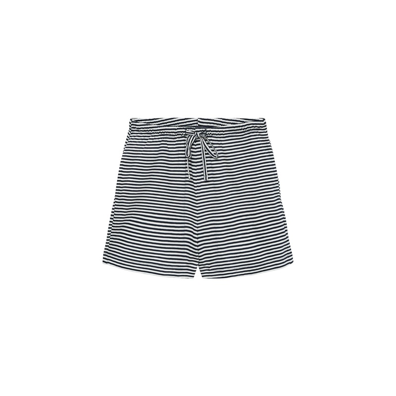 Striped Black and White Shorts