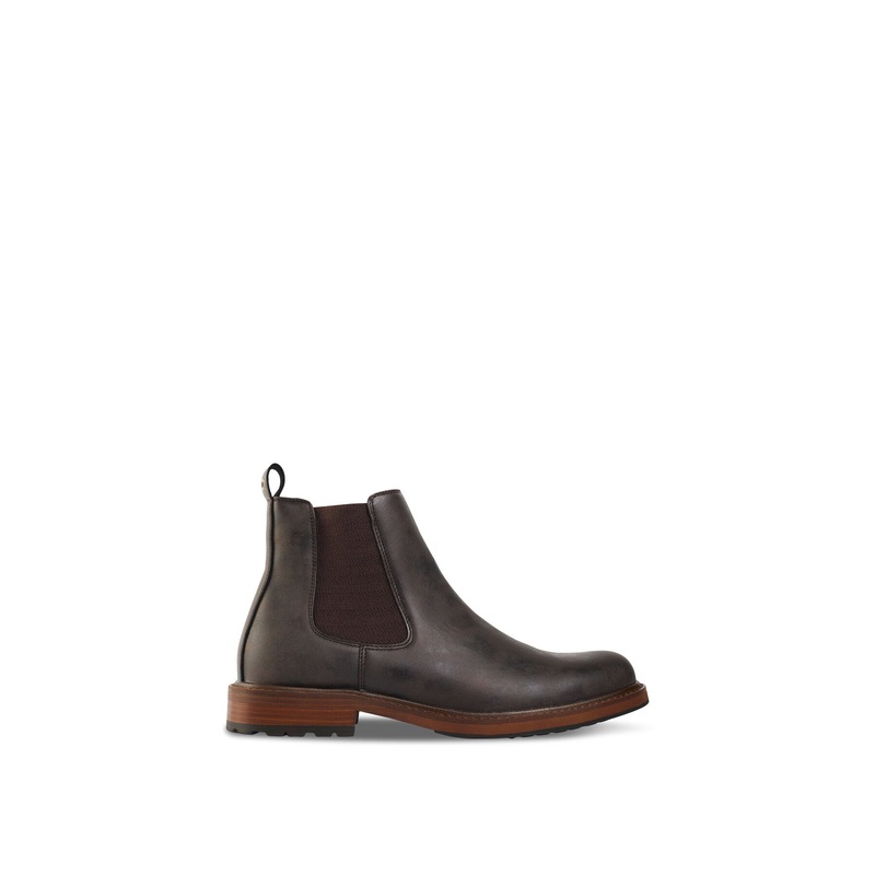 Vegan Auber Chelsea Boots Brown