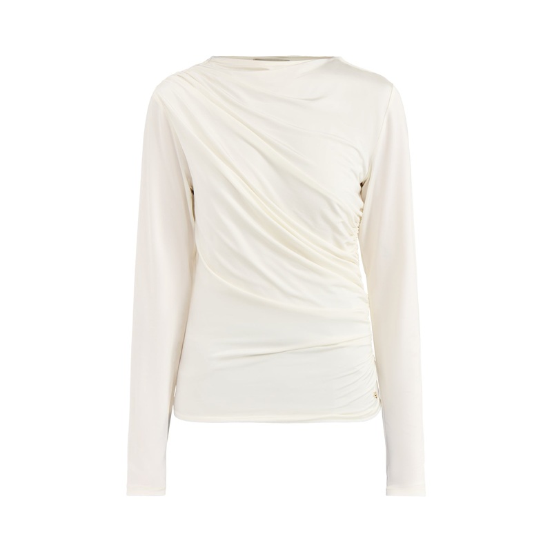 Bray Long Sleeves Top  Ivory