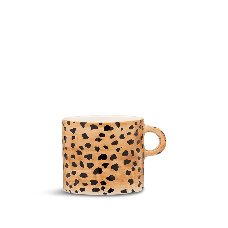 Brown Leopard Print Ceramic Mug