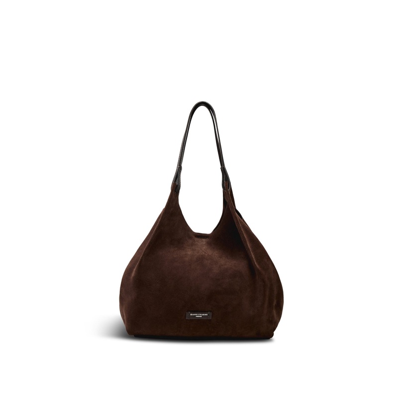 Dua Suede L Shoulder Tote Moka