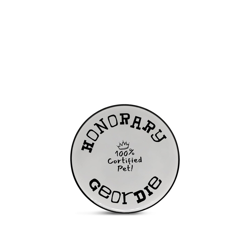 Honorary Geordie Premium Ceramic 8 Plate with Black Rim