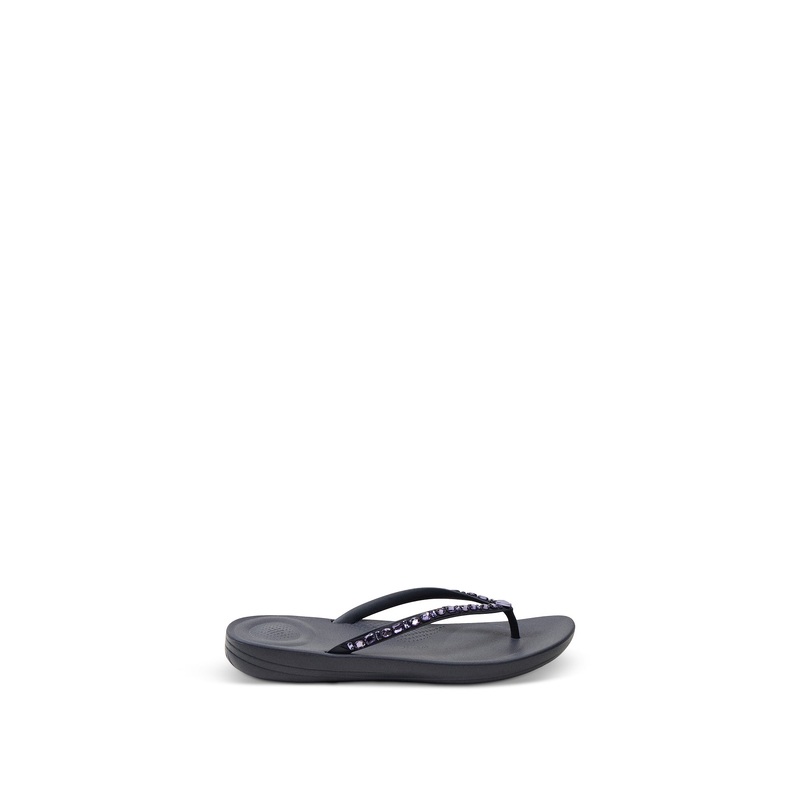 Iqushion Multi-Crystal Ergonomic Flip-Flops Midnight Navy