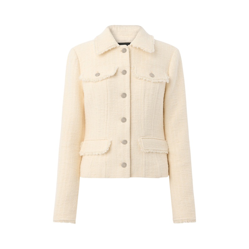 Ivory Lucie Boucle Jacket