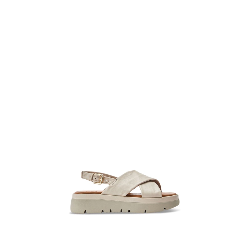 Nettina Leather Sandals White