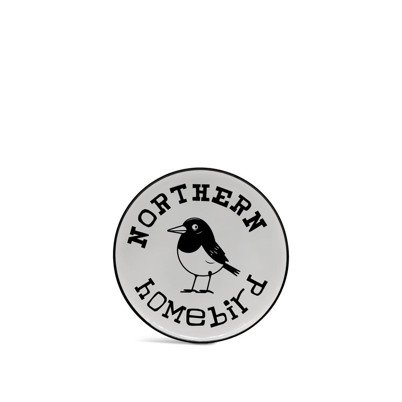 Northern Homebird Premium Ceramic 8 Plate with Black Rim