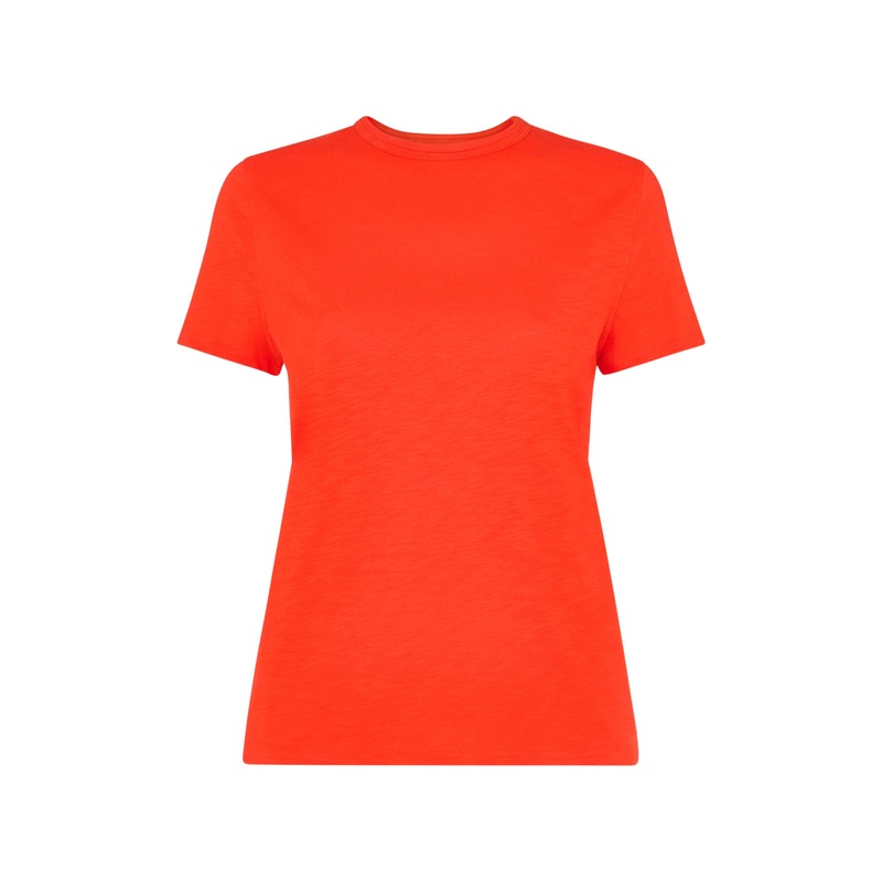 Red Posie Double Trim Tee