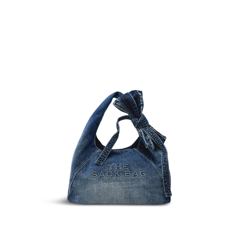 The Bow Denim Sack Blue
