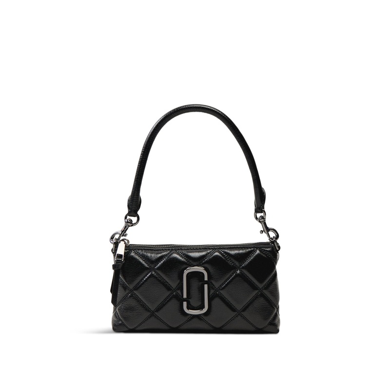 The Quilted Leather Pochette Black