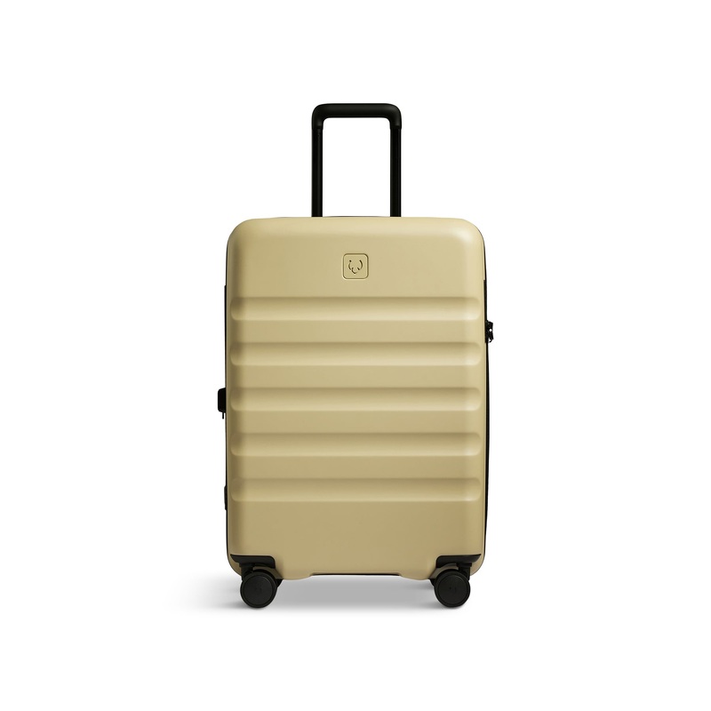 Yellow Icon Stripe Spin Suitcase 66cm