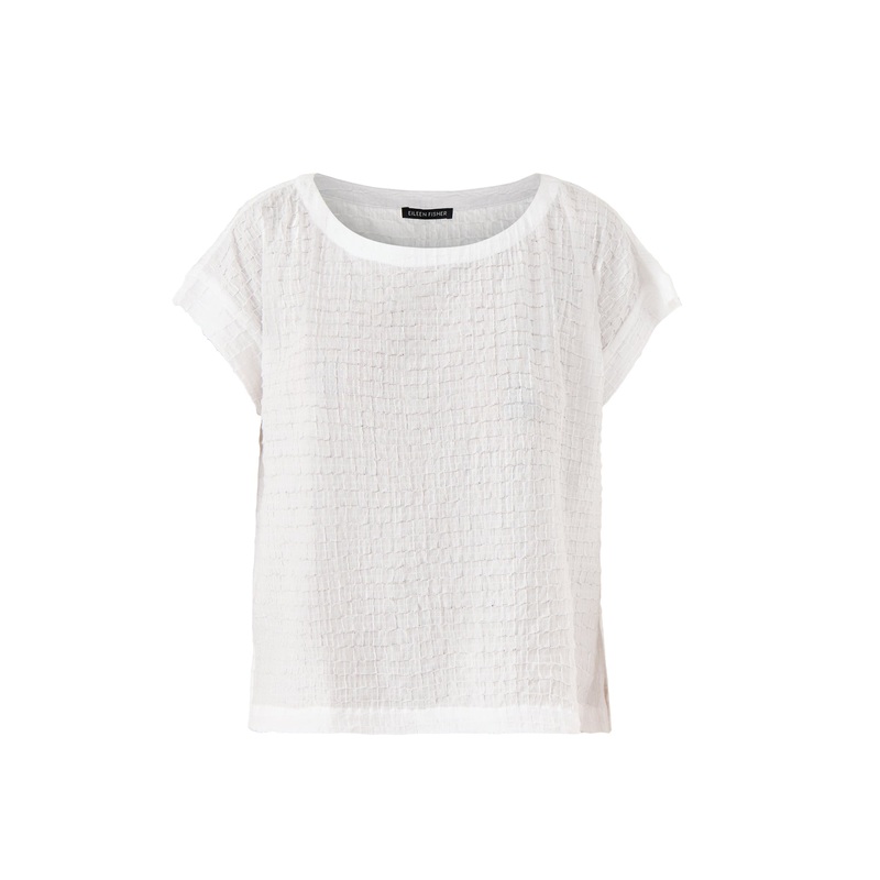 Ballet Neck Square Top White