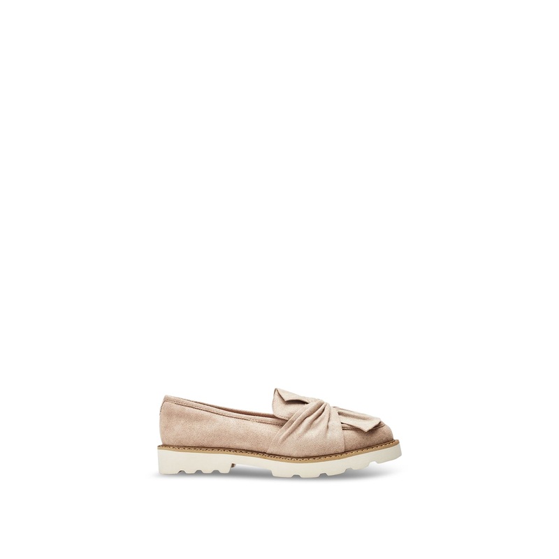 Beige Eves Bow Loafers