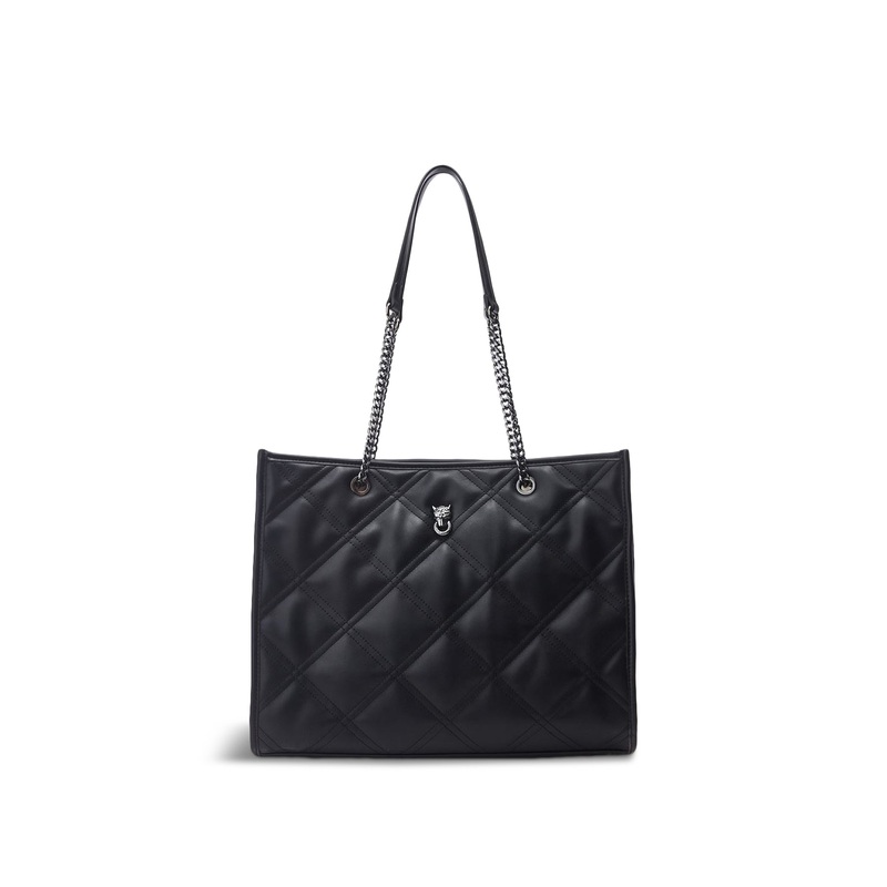 Black Becca Quilted Shoulder Bag