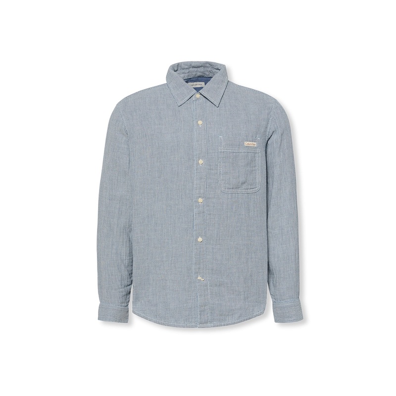 Double Face Striped Cotton Long Sleeves Shirt