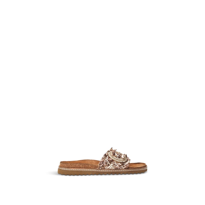 Jarilla Leather Sandals Bronze
