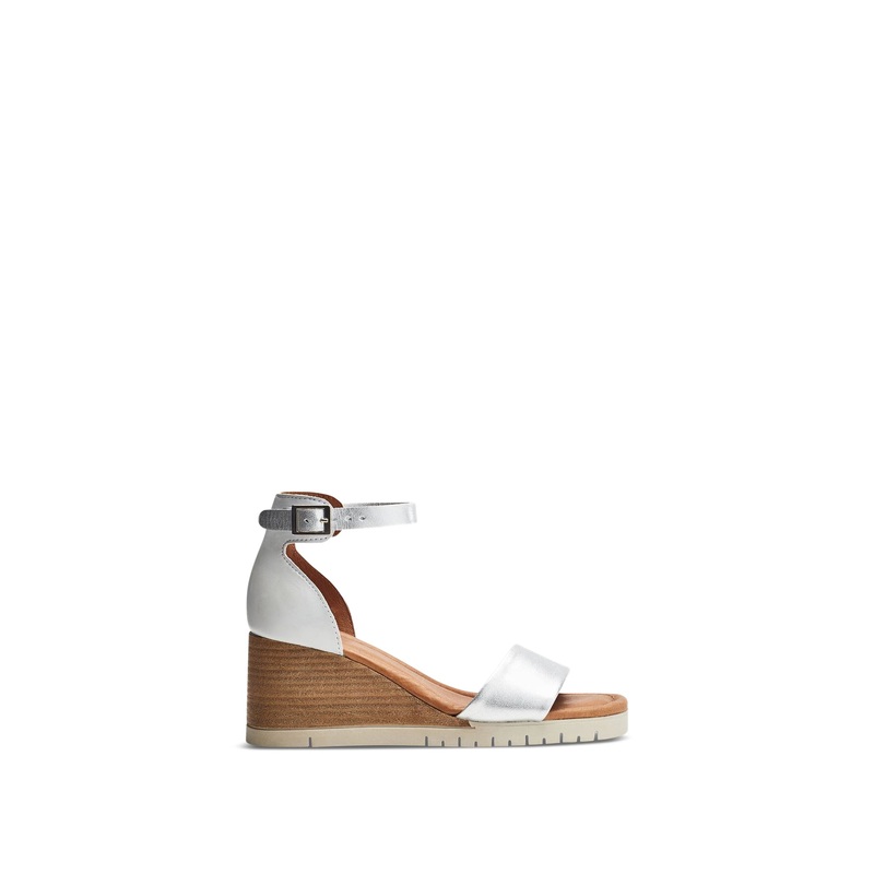 Karia Leather Sandals White