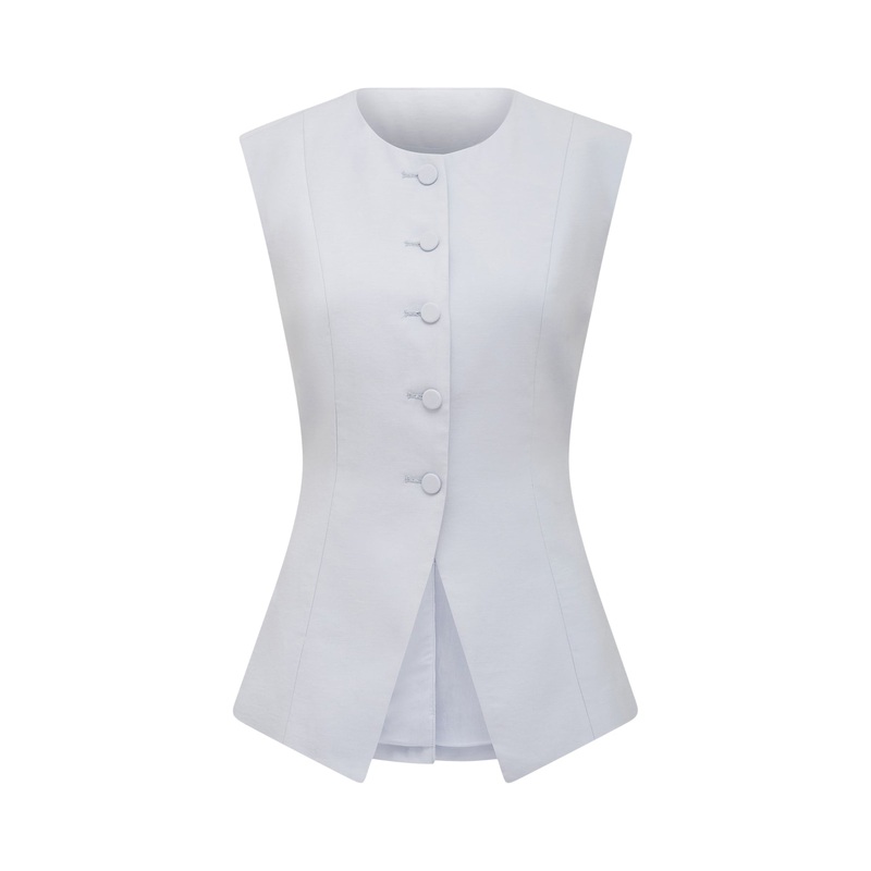 Kimberly Extended Shoulder Waistcoat Top