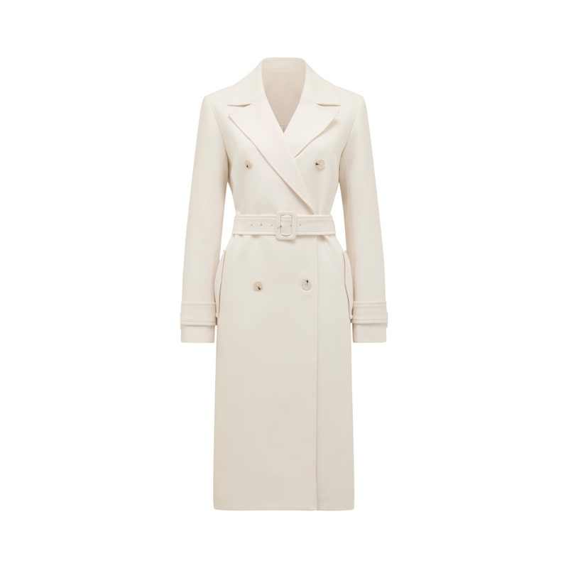 Lydia Crepe Trench Coat