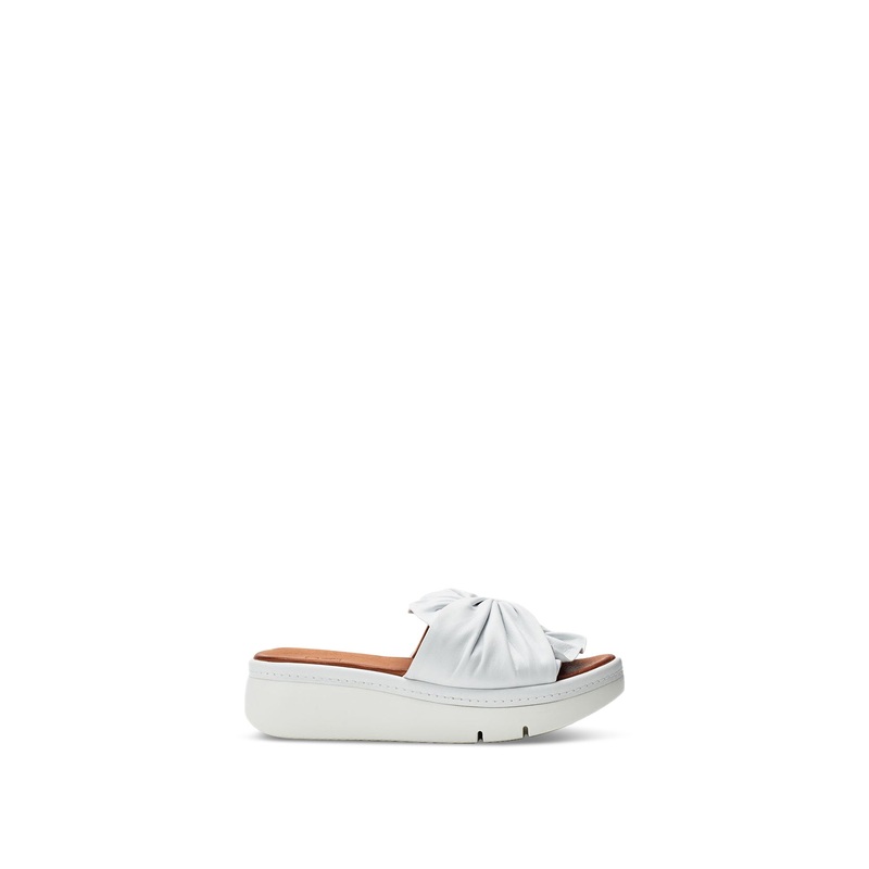 Ollin Leather Sandals White