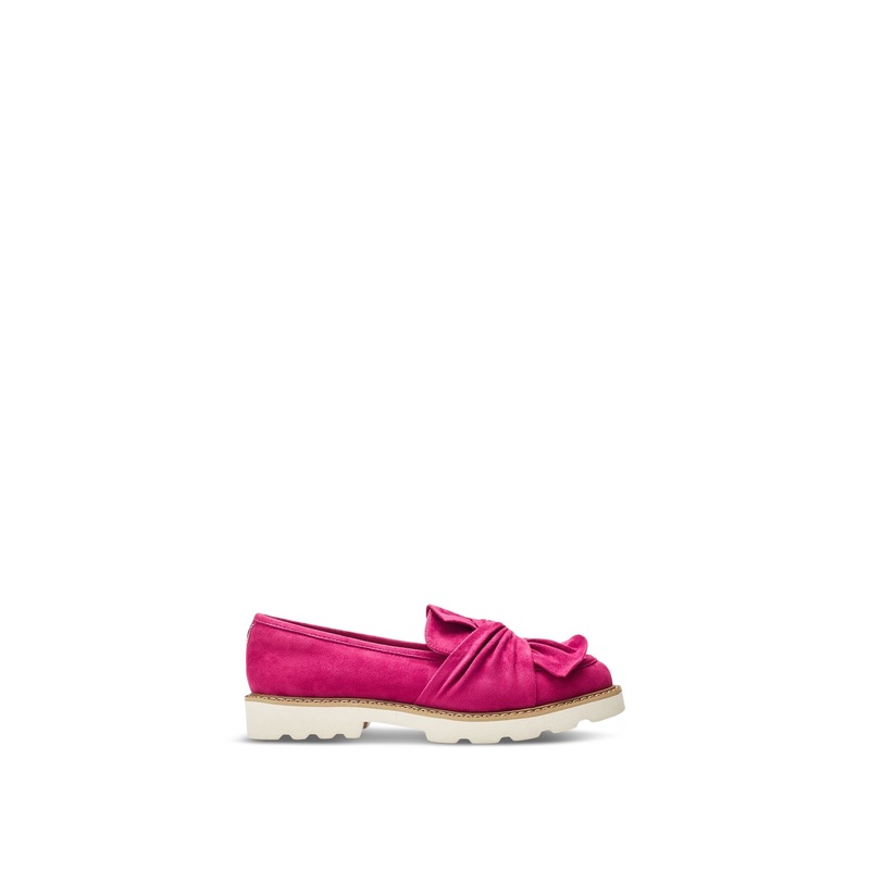Pink Eves Bow Loafers