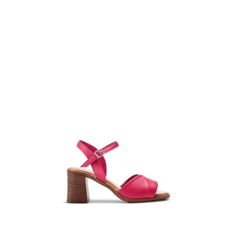 Pink Lanie Block Heel Sandals