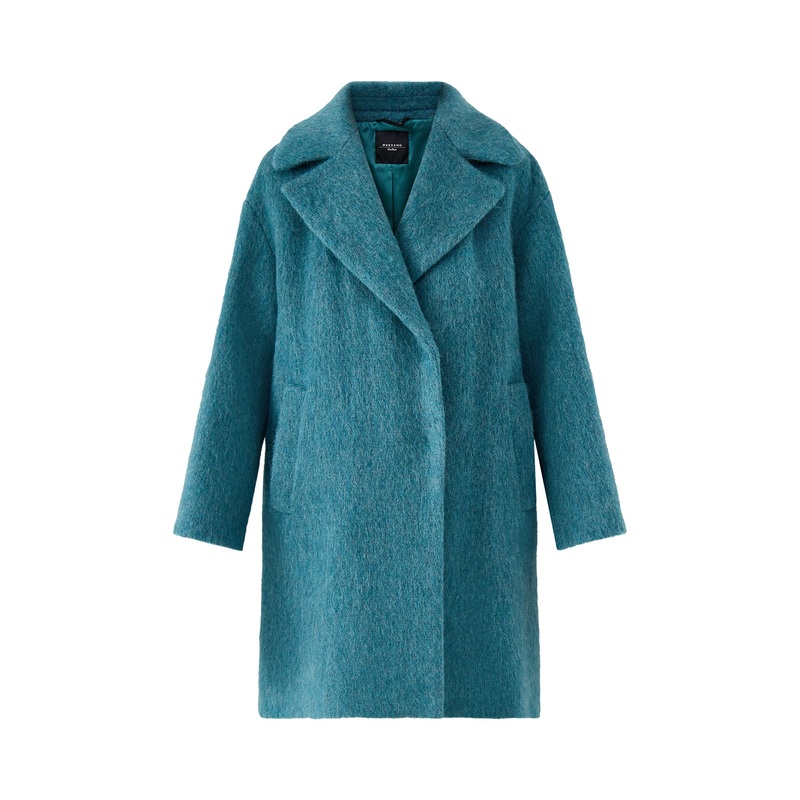 Rada Fluffy Eggshape Coat Blue